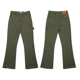 Gallery Dept Distressed Cargo Pocket Flared Pants