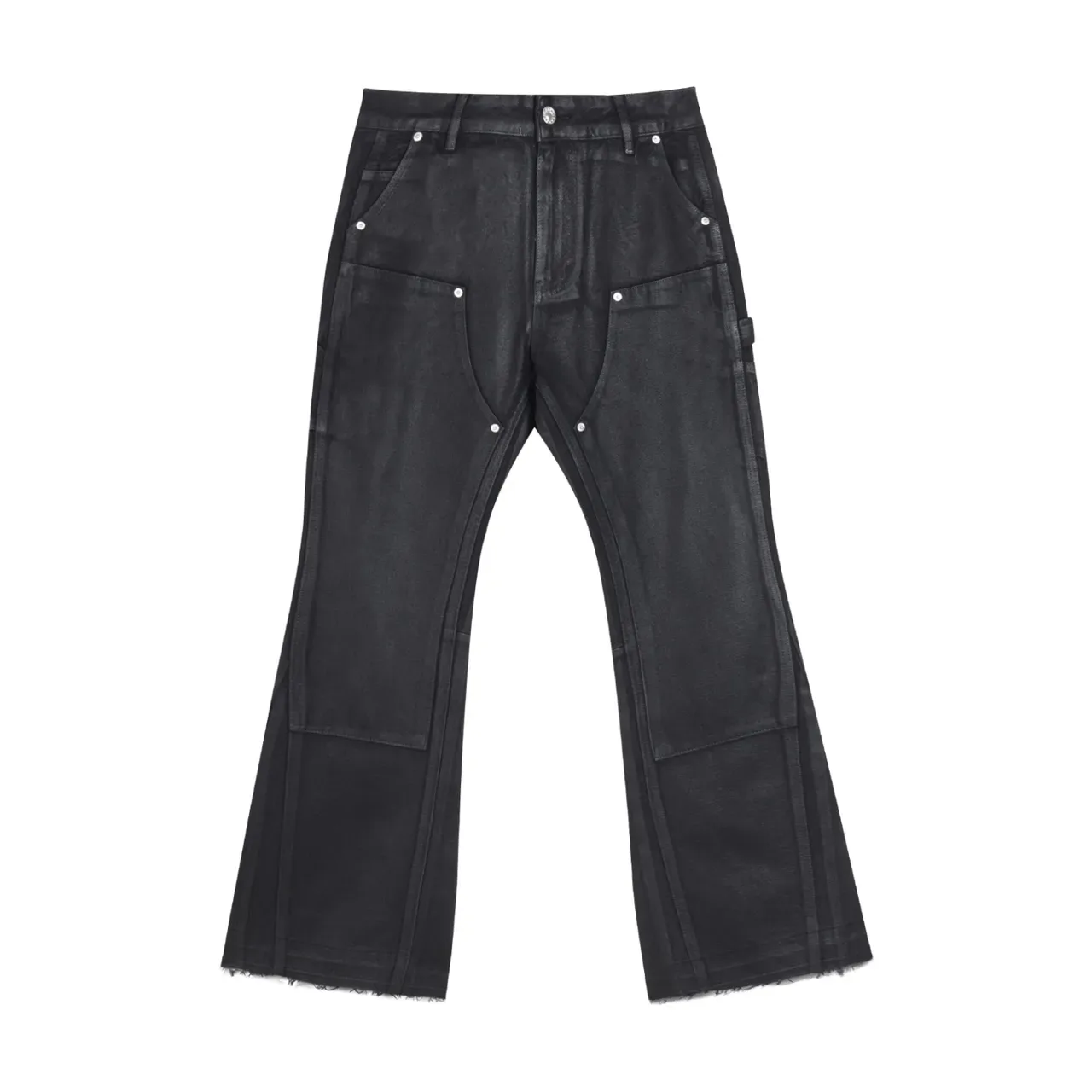 Gallery Dept Utility Flared Pantalones Vaqueros Negros Lavados 2
