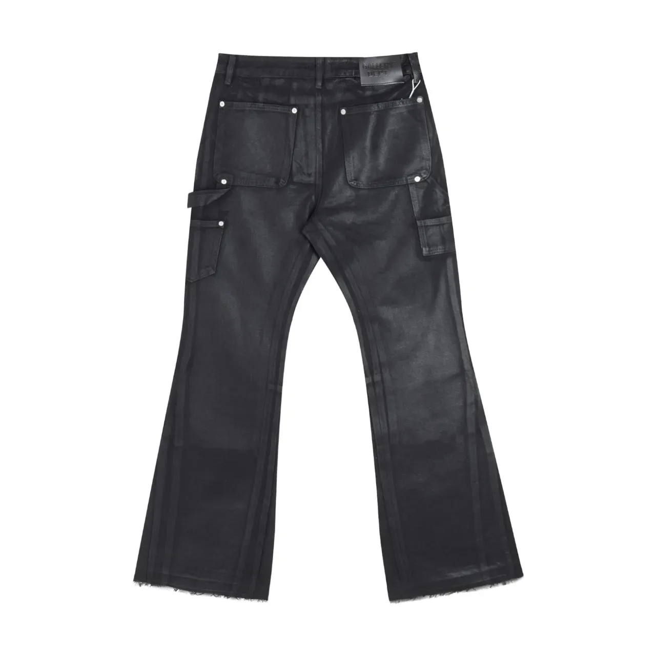 Gallery Dept Utility Flared Pantalones Vaqueros Negros Lavados 3