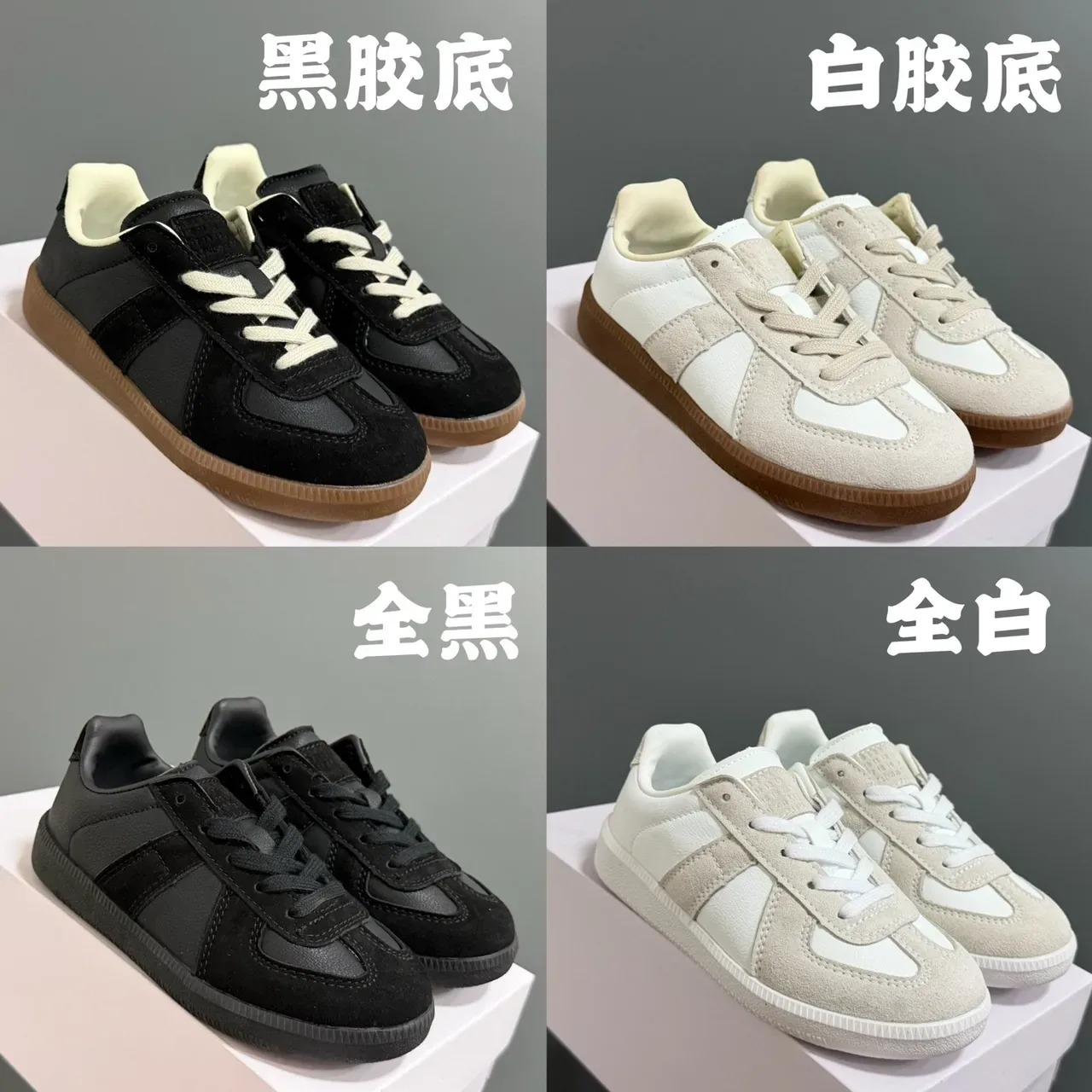 Black and White Panelled Suede Lifestyle Sneakers 3