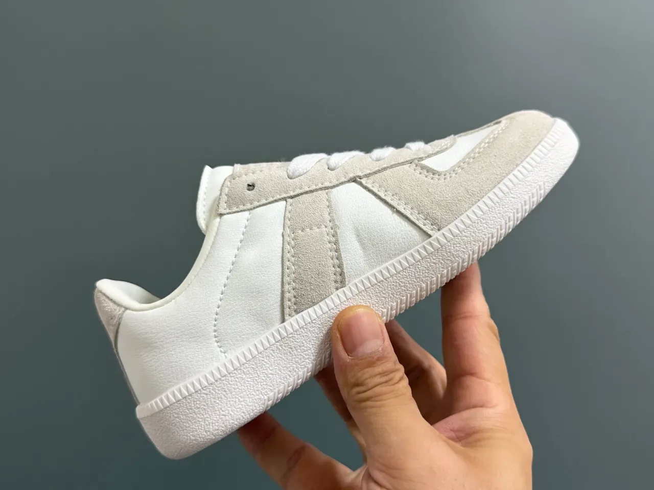 Black and White Panelled Suede Lifestyle Sneakers 22