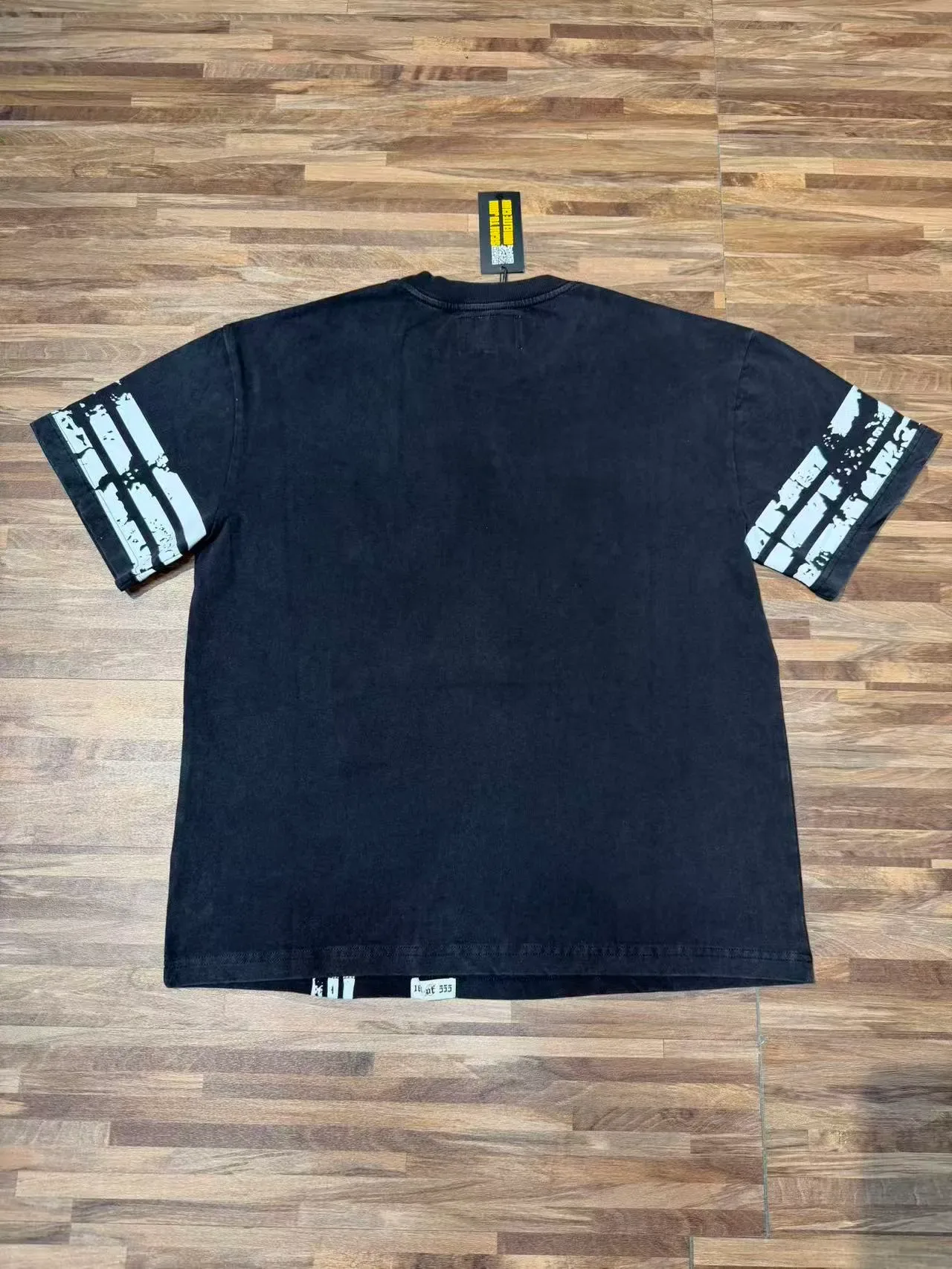 Black Distressed Graphic Print Oversized T-Shirt 3