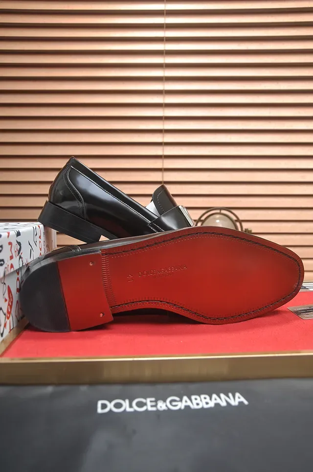 Black Glossy Leather Buckle Strap Loafer 3
