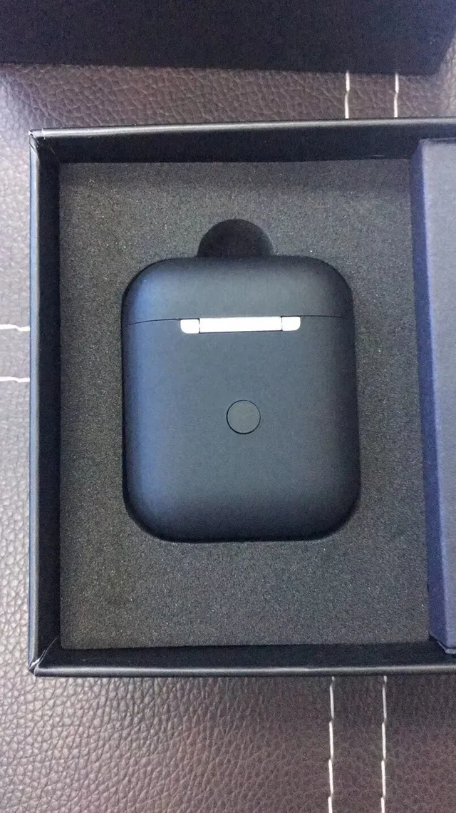 Black Gray Matte Finish Compact Charging Case TWS Earbuds 4
