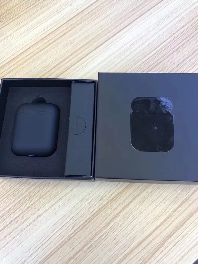Black Gray Matte Finish Compact Charging Case TWS Earbuds 11
