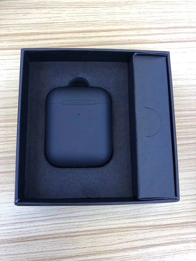 Black Gray Matte Finish Compact Charging Case TWS Earbuds 12