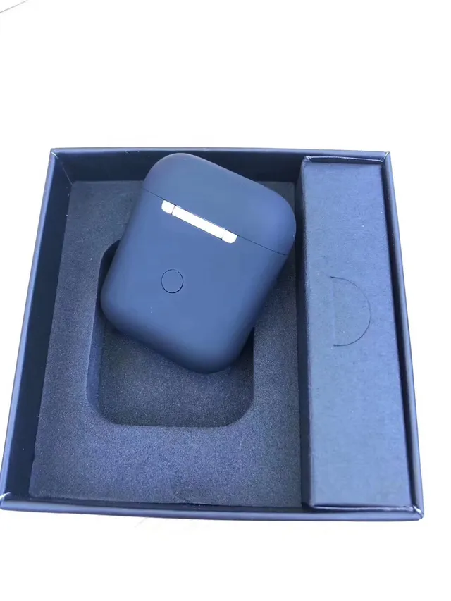 Black Gray Matte Finish Compact Charging Case TWS Earbuds 15