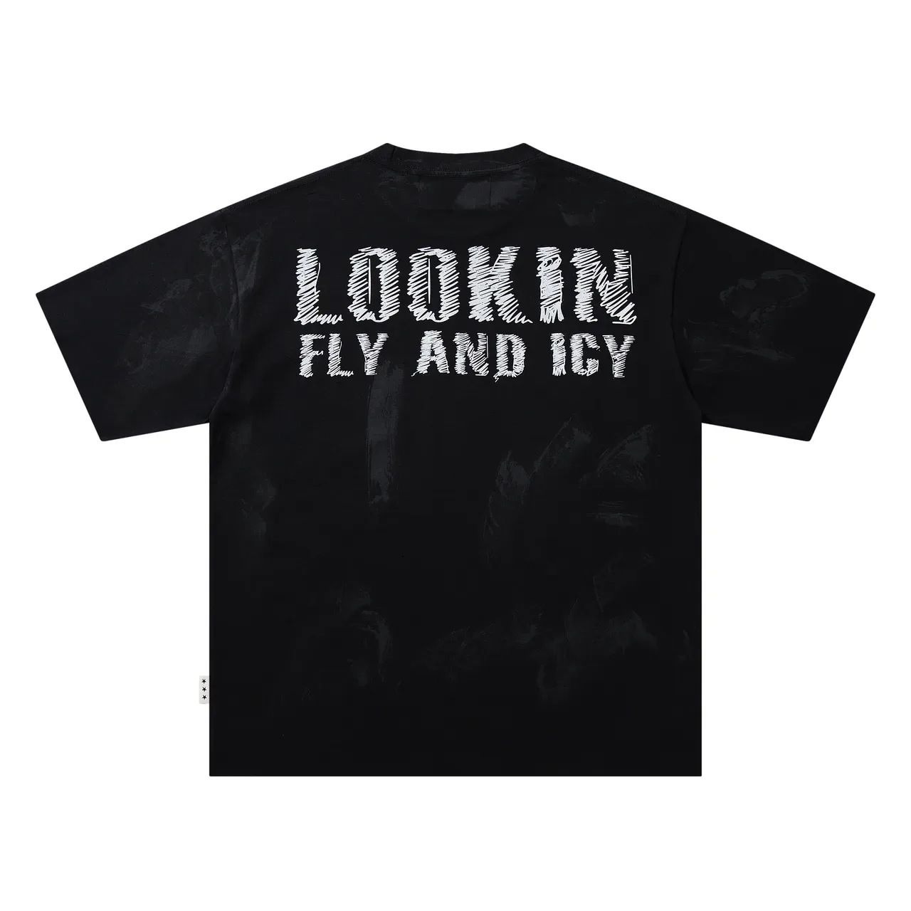 Black Oversized Graphic Print T-Shirt 5