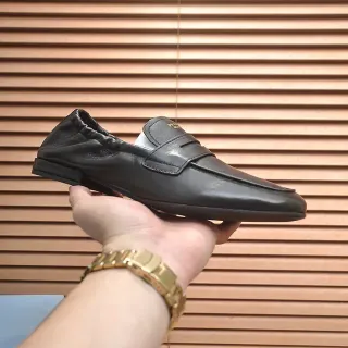 Mocasin Penny Negro con Talón Elástico