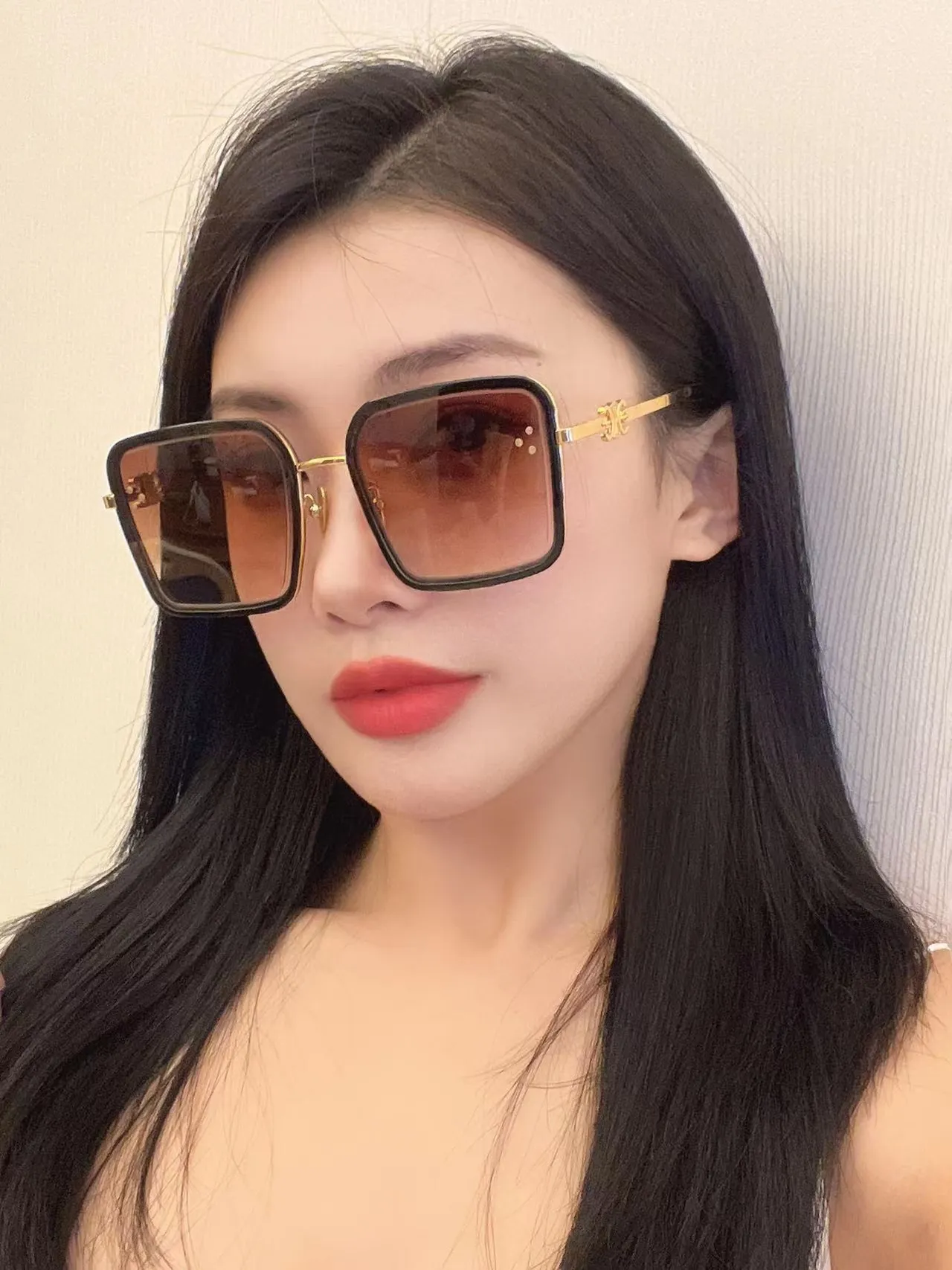 Black Silver Oversized Square Frame Thick Front Optical Glasses 6