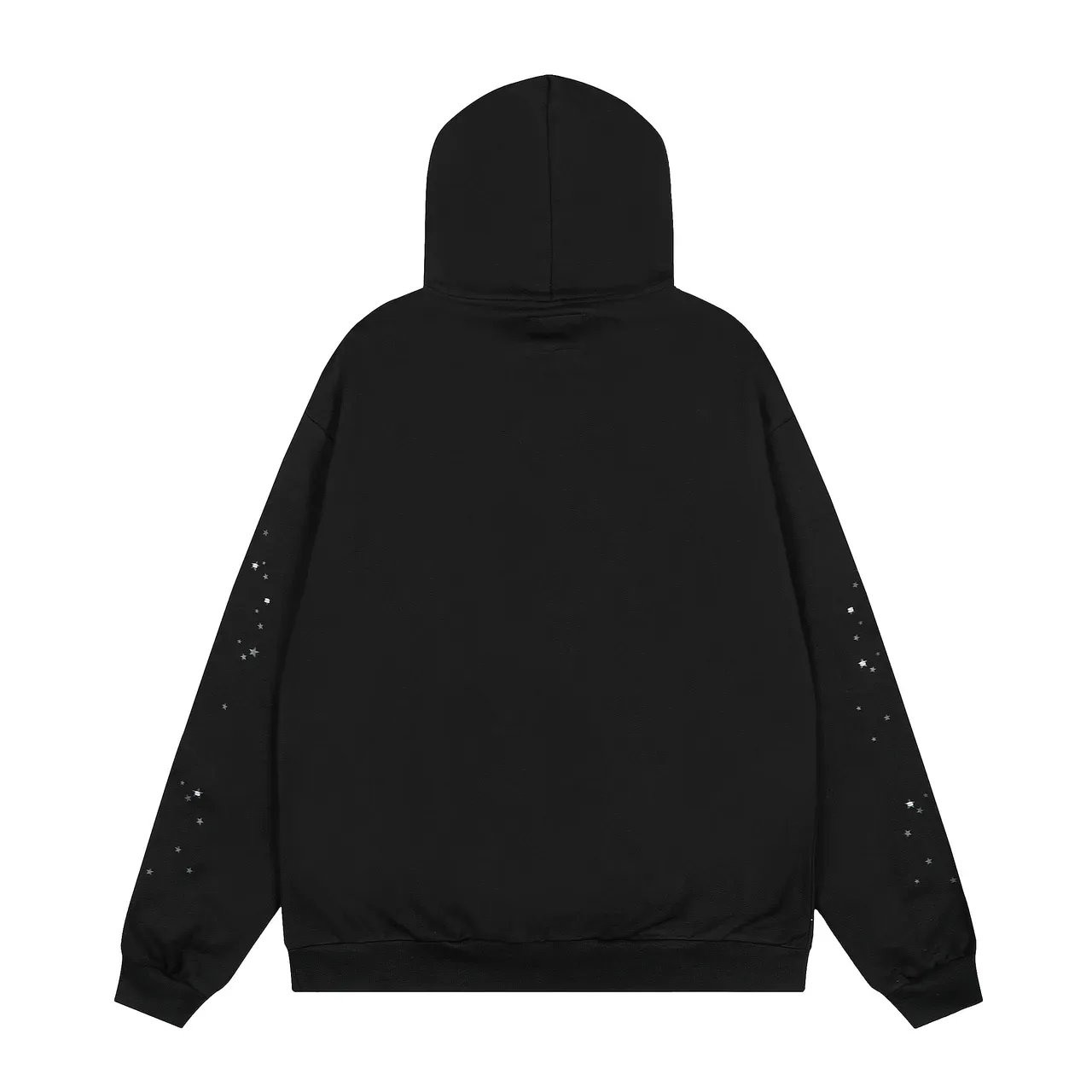 Tracksuit oversized preto com gráfico de teia de aranha hoodie e sweatpants 3