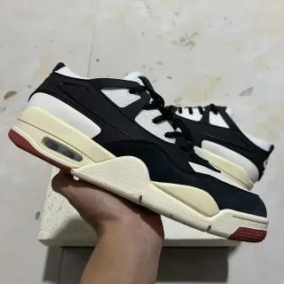 Black White Cream Red Lifestyle Sneaker