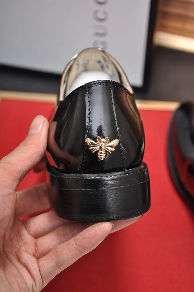 Black White Glossy Patent Leather Cap Toe Oxford Shoes 2