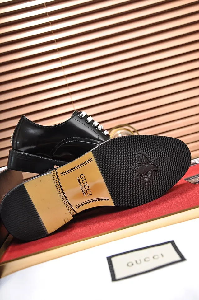 Black White Glossy Patent Leather Cap Toe Oxford Shoes 3