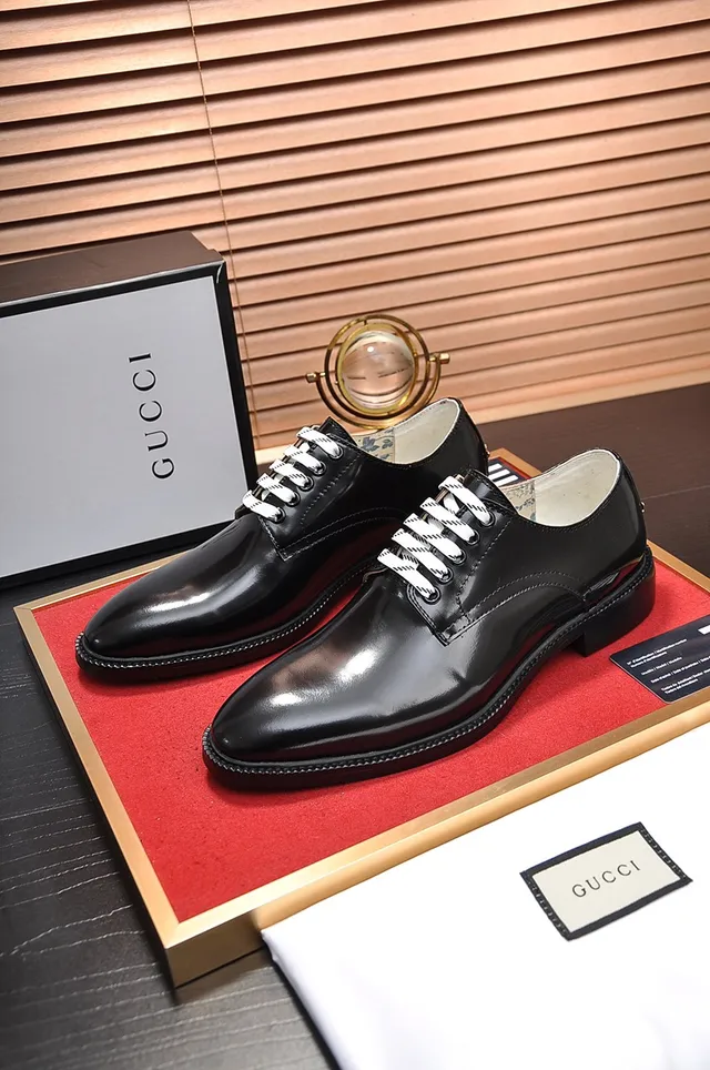 Black White Glossy Patent Leather Cap Toe Oxford Shoes 4