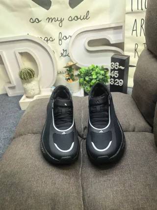 Black White Monochrome Mesh Upper Lifestyle Sneakers 10