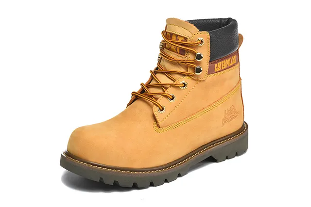 Caterpillar Original Work Boot भूरा काला भूरा सूद ऊपरी गद्दा कॉलर कार्य बूट 4