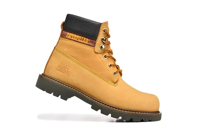 Caterpillar Original Work Boot भूरा काला भूरा सूद ऊपरी गद्दा कॉलर कार्य बूट 6