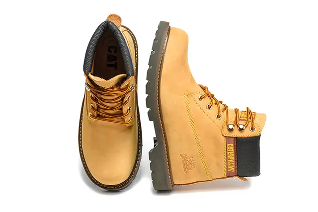 Caterpillar Original Work Boot भूरा काला भूरा सूद ऊपरी गद्दा कॉलर कार्य बूट 7