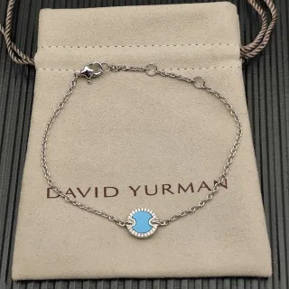 David Yurman ألبيون سوار إنوميل أزرق Pavé