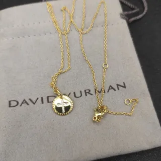 David Yurman كابل مجموعة قلادة ماسية شكل صليب