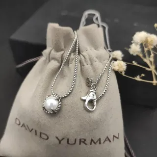 David Yurman Cable Collectibles মুক্তা পেন্ডেন্ট নেকলেস