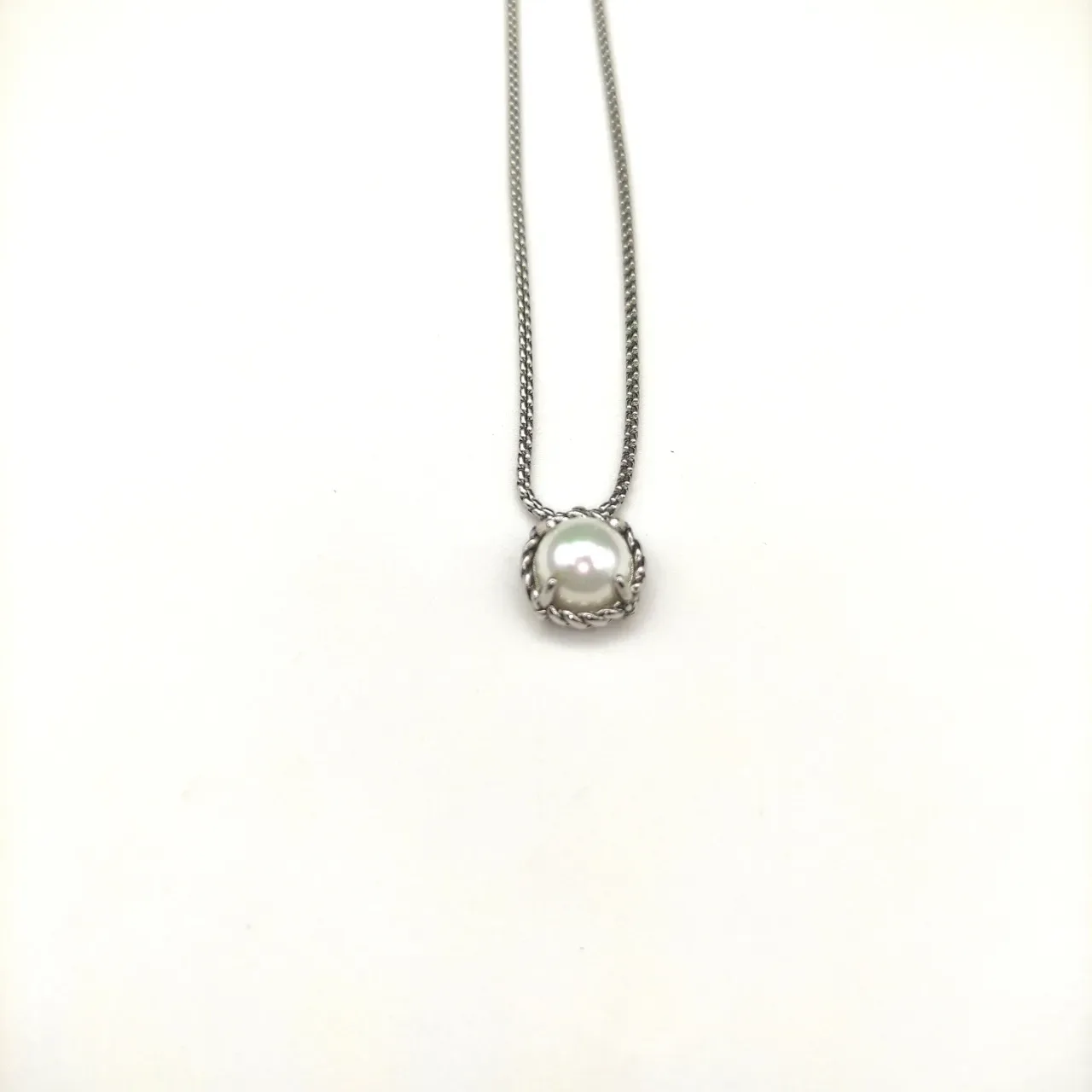 David Yurman Cable Collectibles Pearl Pendant Necklace 2