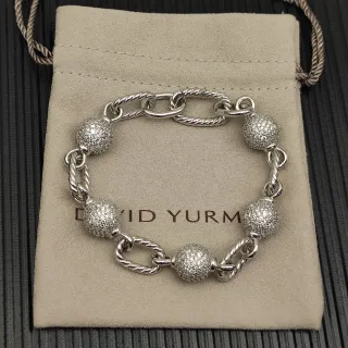 David Yurman Cable Collection الرابط الملتوي والخرزة بافيه سوار