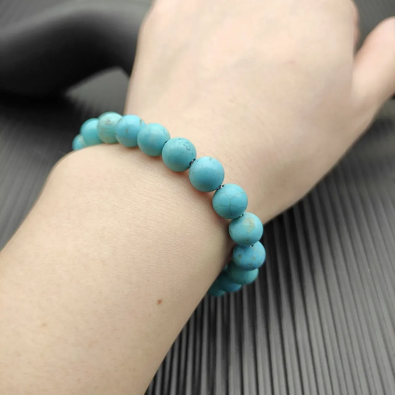 David Yurman 绿松石珠子桶扣手链 5