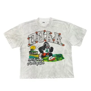 Camiseta oversized con estampado gráfico DUAA