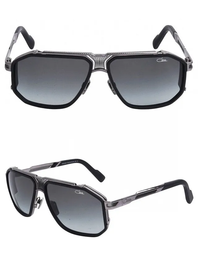 Lunettes métalliques avec cadre en forme de bouclier oversized doré bleu 4