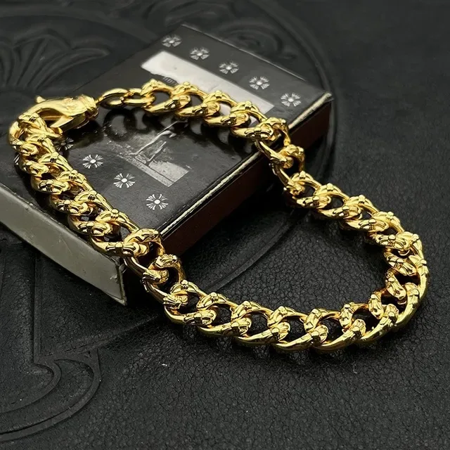 Gold-Tone Curb Link Chain Bracelet 4