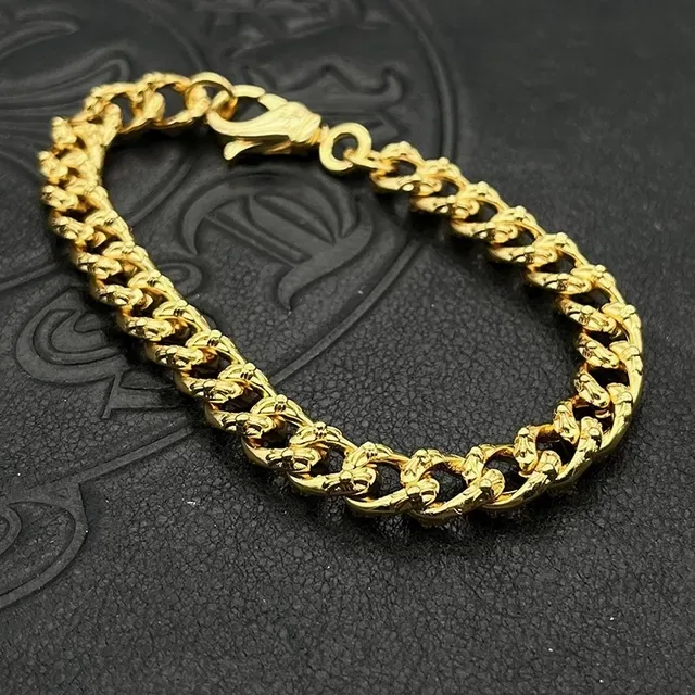 Gold-Tone Curb Link Chain Bracelet 6