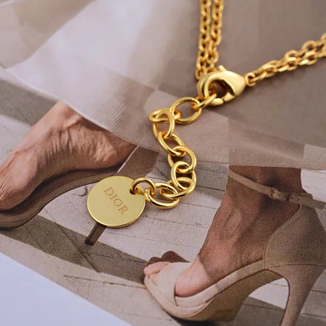 Collier avec thème mer en couches blanc et doré Charms Necklace 5