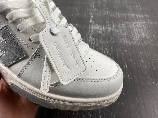Gray and Silver Arrow Logo Lifestyle Sneakers 14