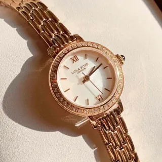 Lola Rose London Crystal Bezel Rose Gold Quartz Watch