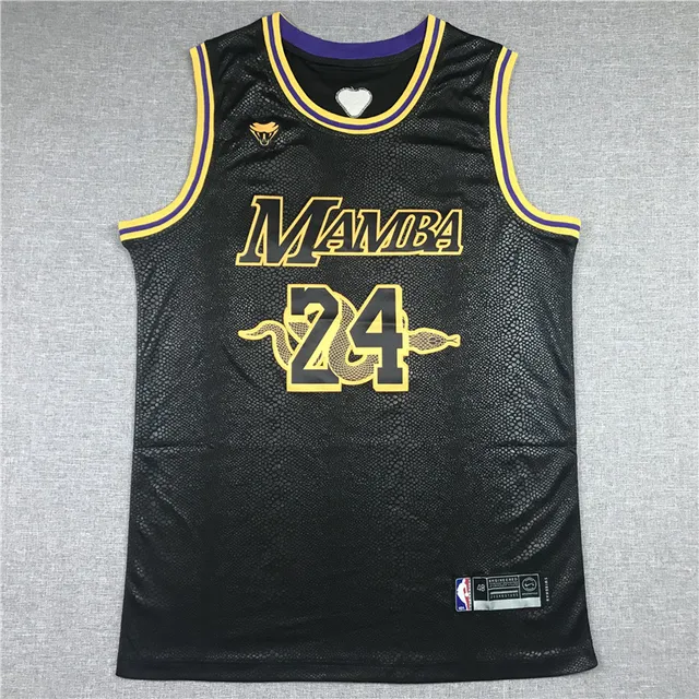 Mamba 24 Snake Black बास्केटबॉल जर्सी 3