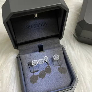 Messika Halo-Set Round Diamond Stud Earrings
