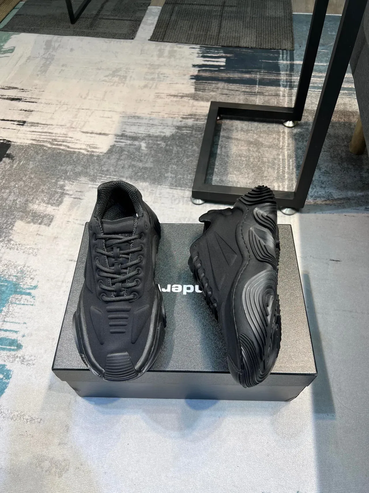 Monochrome Black Chunky Silhouette Lifestyle Sneaker 5