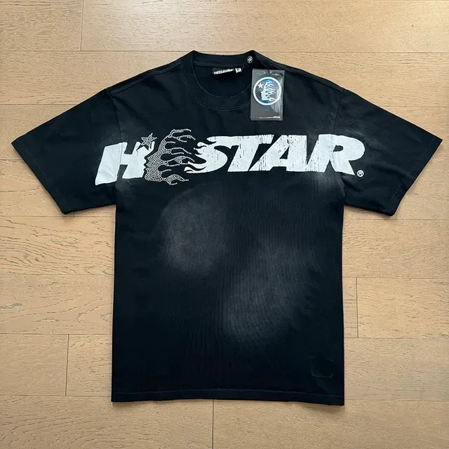 Navy Oversized Graphic Flame Print T-Shirt 8