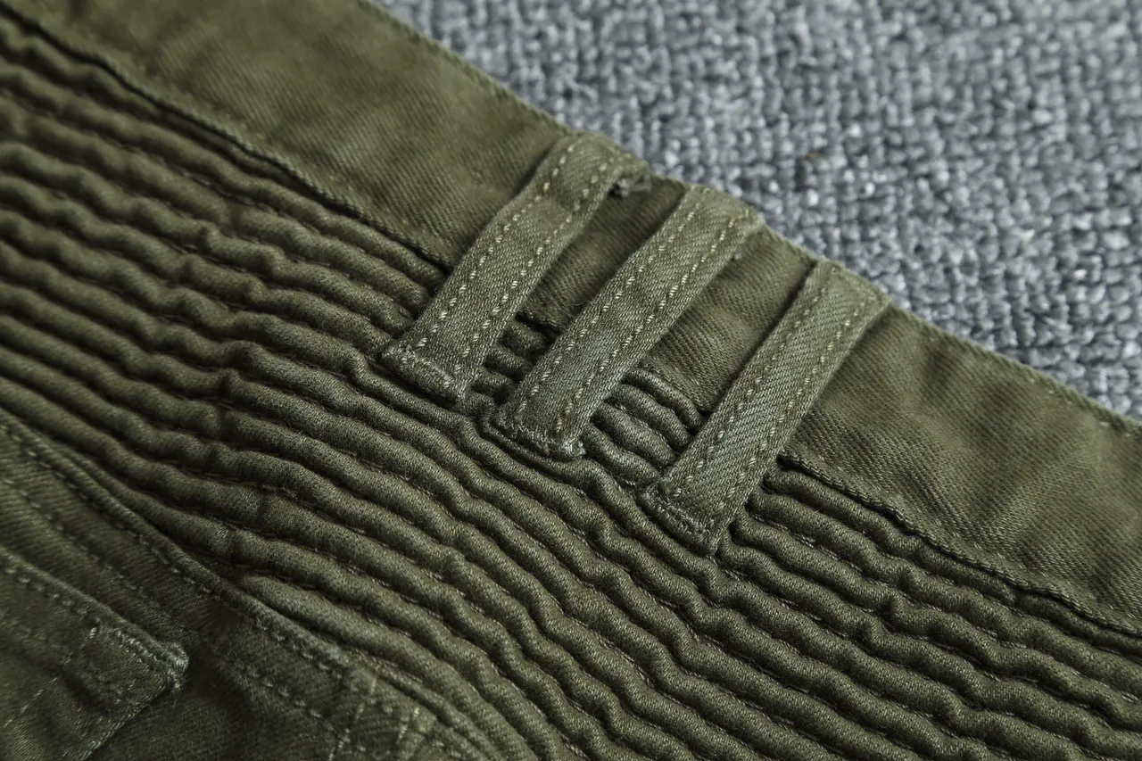 Shorts Style Cargo Vert Olive avec Poches à Fermeture Éclair 3