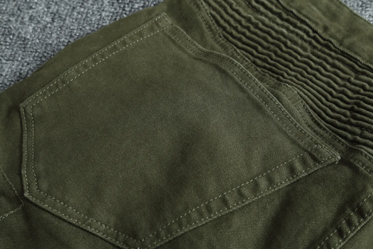 Shorts Style Cargo Vert Olive avec Poches à Fermeture Éclair 4