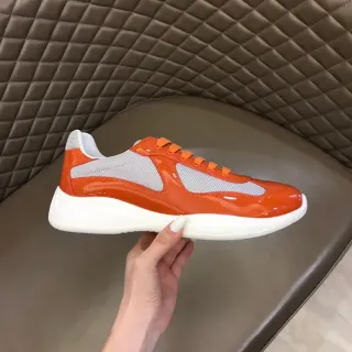 橙灰色光泽生活运动鞋