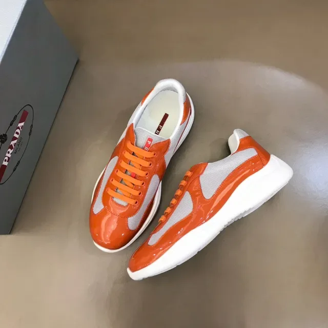 Orange and Gray Glossy Lifestyle Sneaker 9