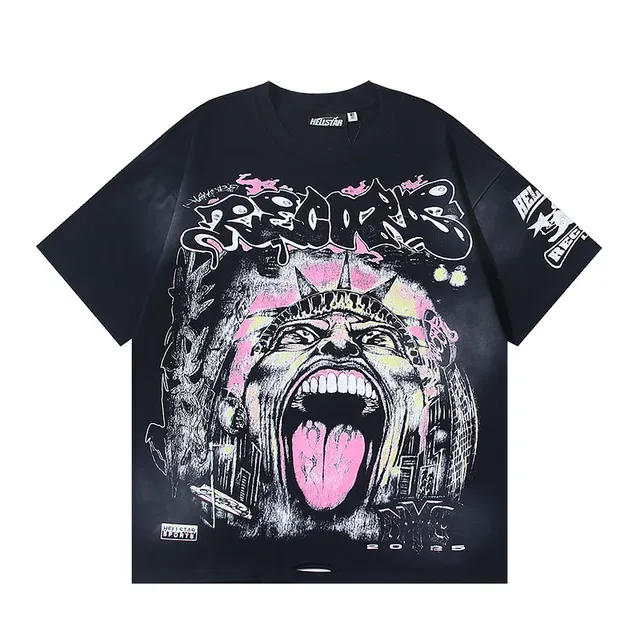 Oversized Double-Sided Graphic Print T-Shirt 2