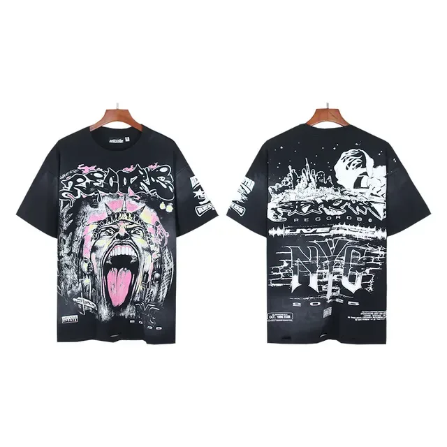 Oversized Double-Sided Graphic Print T-Shirt 4