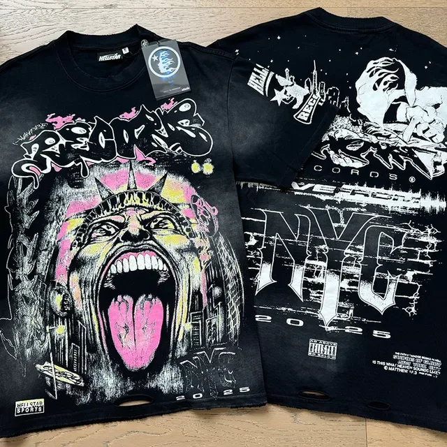 Oversized Double-Sided Graphic Print T-Shirt 7