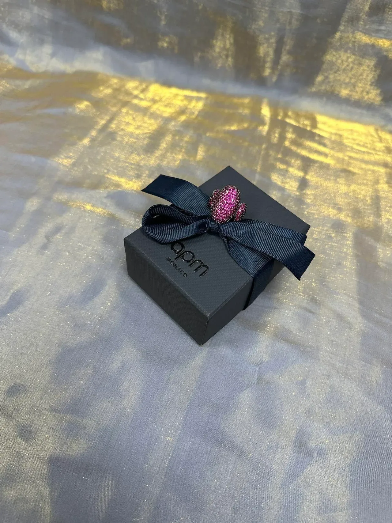 Pavé Pink Gemstone Dome Ring 8