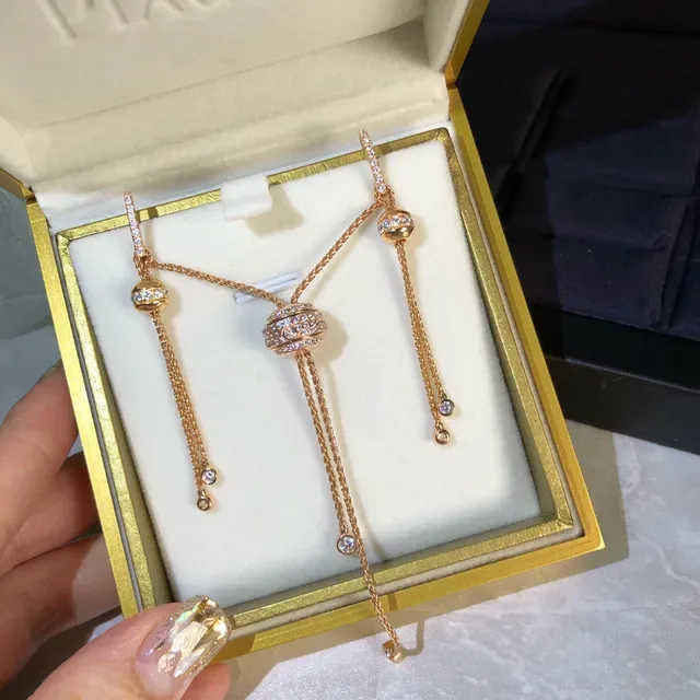 Piaget Possession-Style Pavé Diamond Cylindrical Pendant Necklace 5