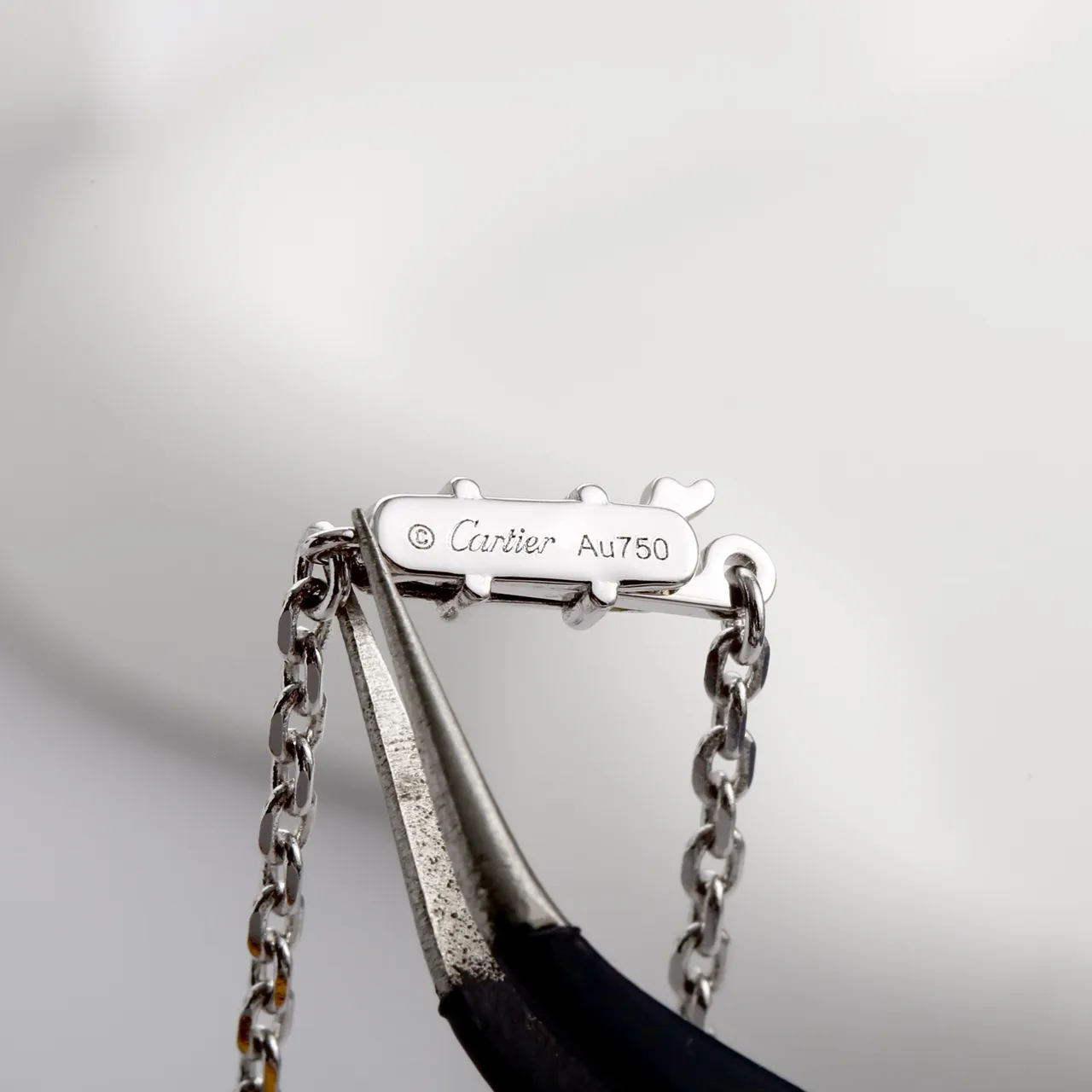 Polished Silver Circular Screw-Accent Pendant Necklace 2
